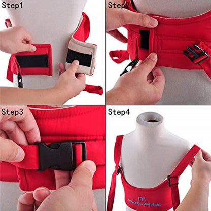 Adjustable Baby Walking Assistant Harness with Safety Support Belt (1 Pc)